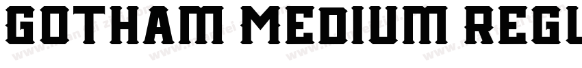Gotham Medium Regul字体转换